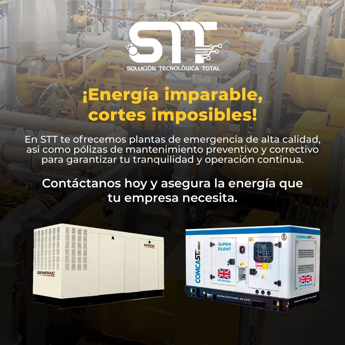 Generadores y plantas de emergencia